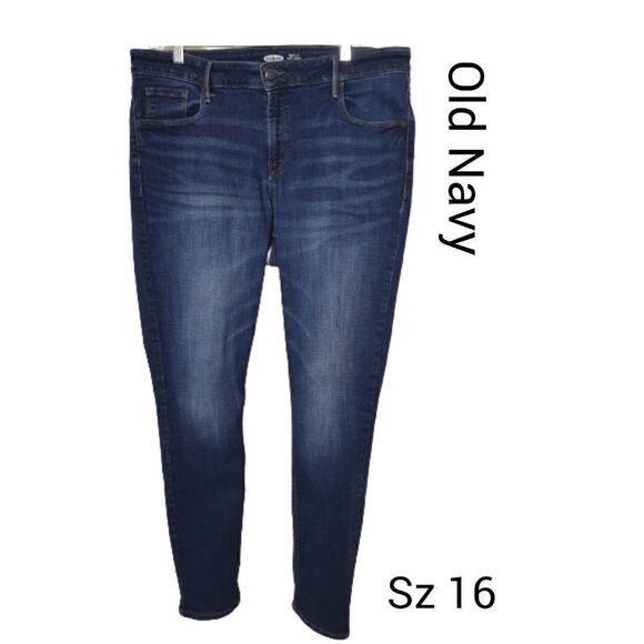Women's Jeans 16 High Rise Super Skinny Stretch Denim Jeans Size 16L - Picture 1 of 7